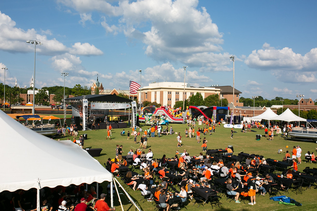 Faculty and Staff picnic at Mercer football game