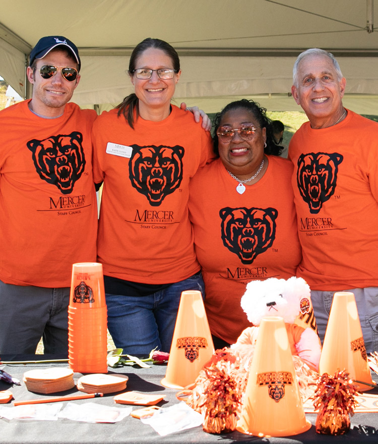 Mercer Staff Council Members pose for a photo